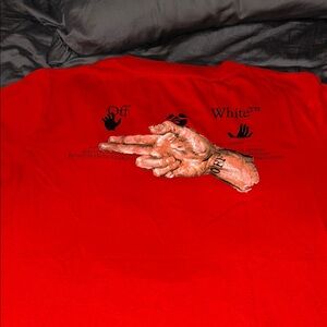 Off-White Scarlet Hand Graphic Tee